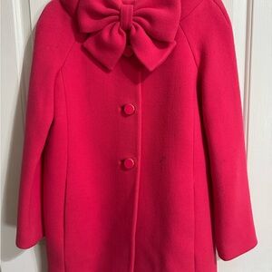Kids Pink Coat with Bow